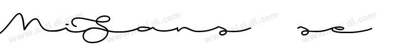 MiSans se字体转换